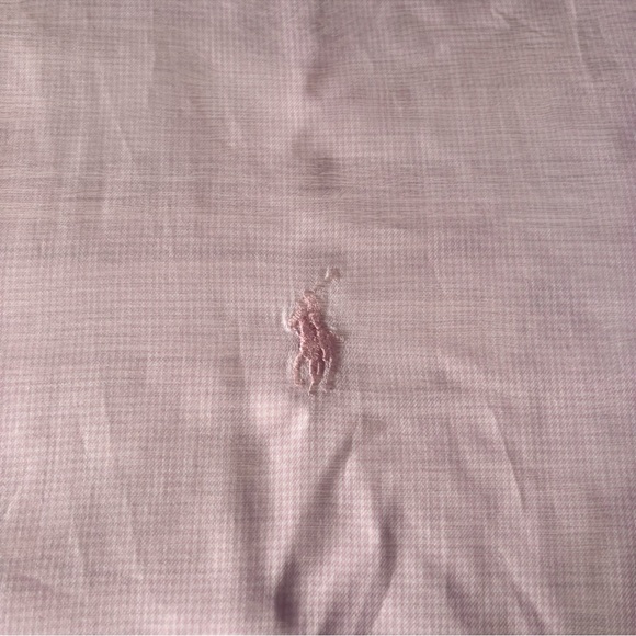 ⚜️Ralph Lauren Pink Long Sleeve Button-Up Shirt w/ 🩷 Pink Pony Logo - Picture 8 of 10